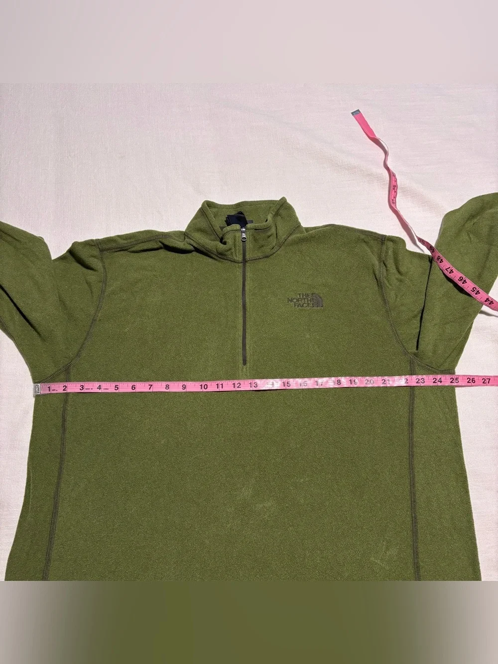 Men’s The North Face Fleece 1/2 Zip Pullover | Green | Size XL
